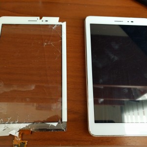 Σπασμένη οθόνη σε tablet HUWAEI S8-701u